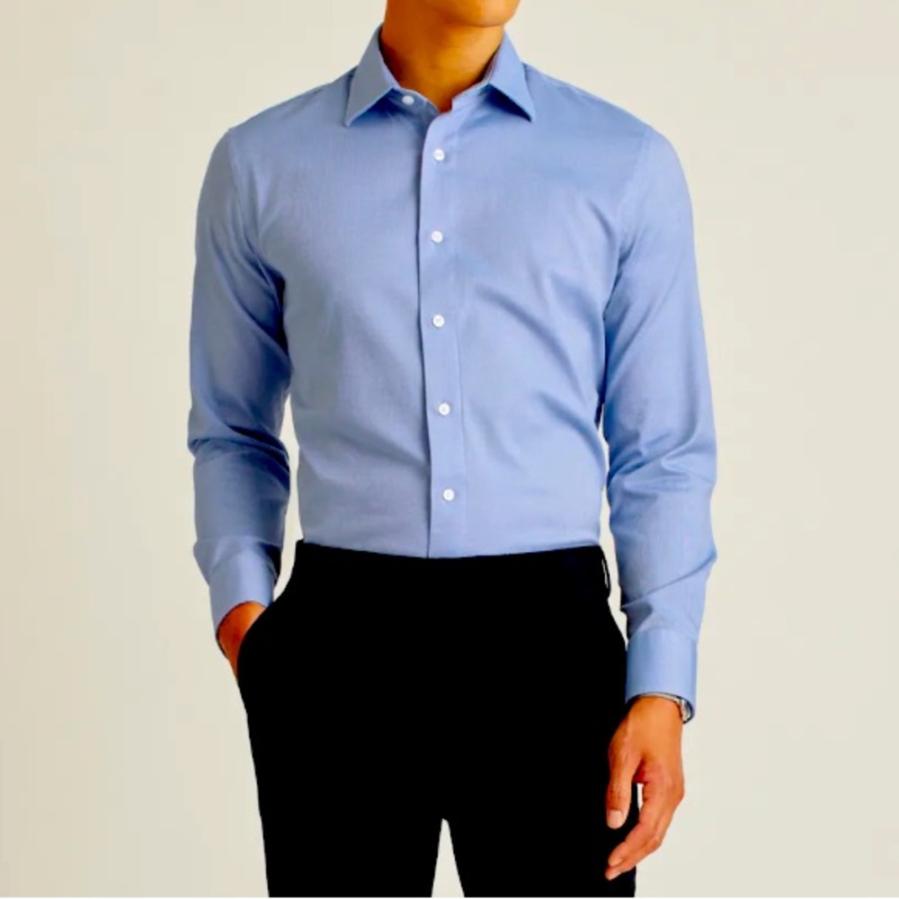 Bonobos The Desk To Dinner Shirt Blue dress shirt size Large